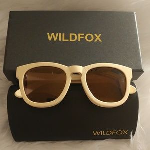 Wildfox Classic Fox Sunglasses in Nude